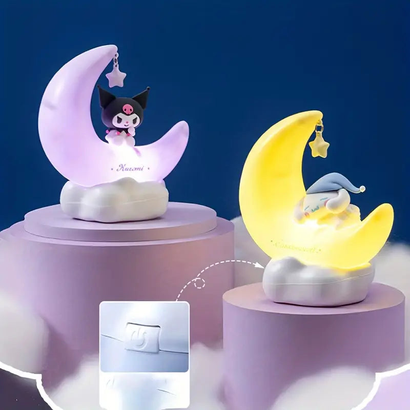 Sanrio Crescent LED Night Lamp - Official