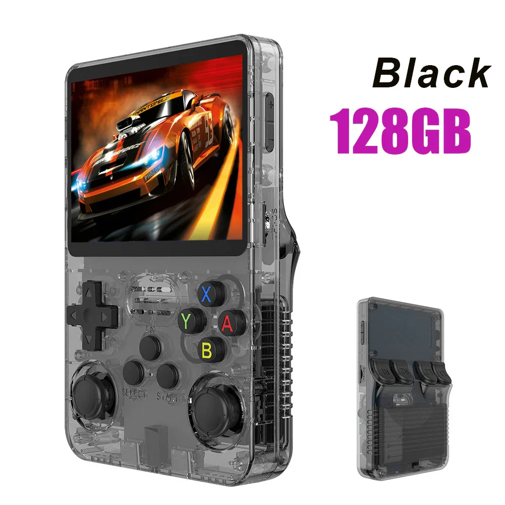 128G R36S Retro Handheld Video Game Console Linux System 3.5 Inch IPS Screen R35s Pro Portable Pocket Video Player 64GB Games